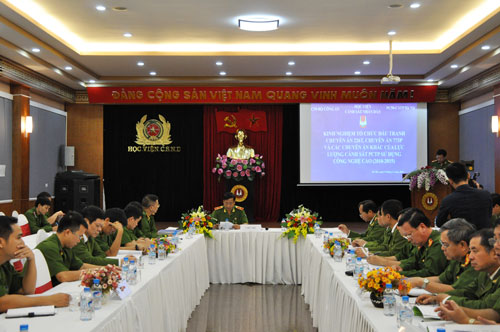 Hội nghị khoa học: Kinh nghiệm tổ chức đấu tranh các chuyên án của lực lượng cảnh sát Ev888 dang nhap sử dụng công nghệ cao (2010-2015)